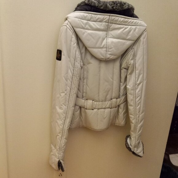 FALL / WINTER JACKET BELTED WHITE - Picture 2 of 6